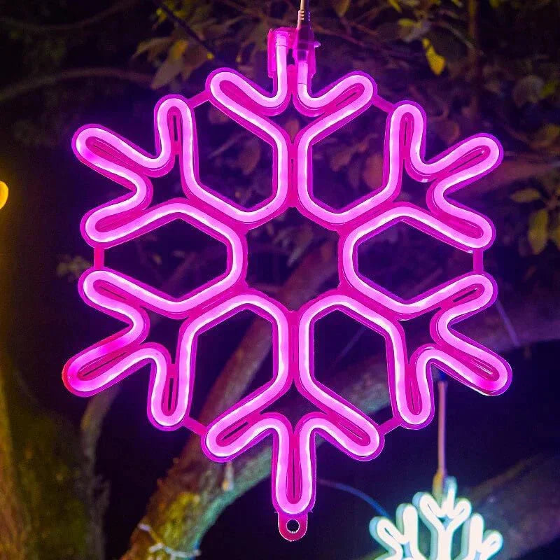 Frosted Snowflake LED Light for Indoor and Outdoor Decor