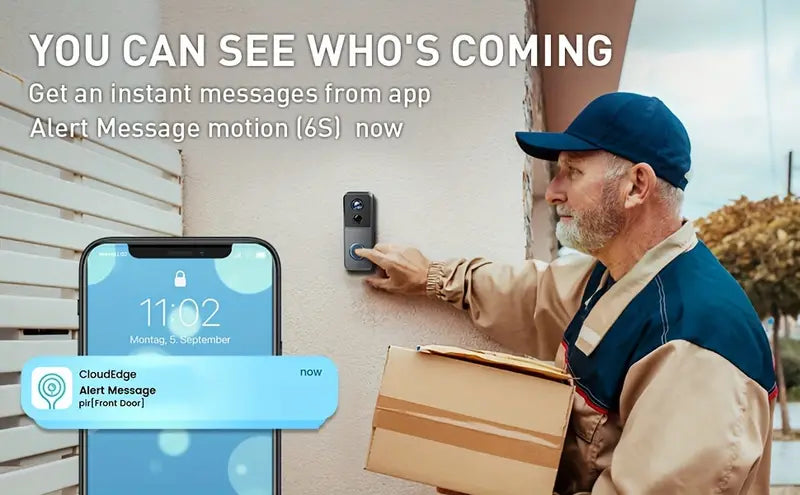 Hendrano™ Wireless WiFi Video Doorbell with 1080p HD and Night Vision