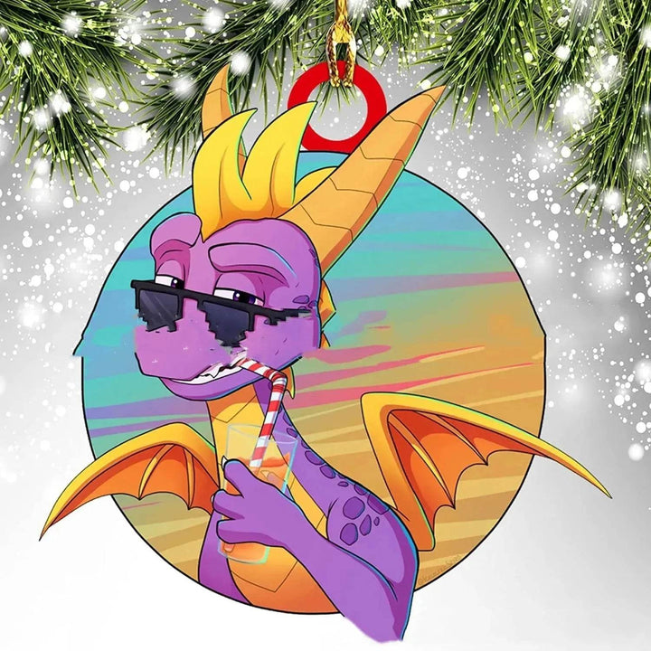 Dinosaur Dragon Egg Acrylic Christmas Ornament – 18 Designs