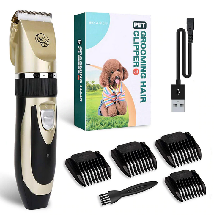 Low-Noise Rechargeable Dog and Cat Clippers Grooming Kit