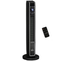 Black oscillating ceramic tower heater