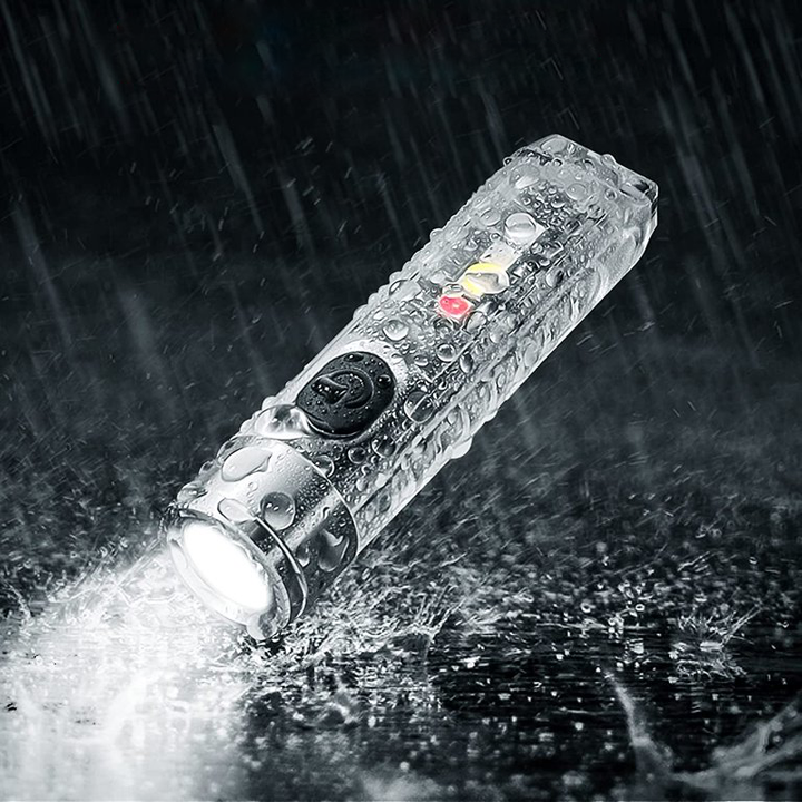 Hendrano™ Rechargeable Keychain Flashlight with Magnetic Tail, 400 Lumens
