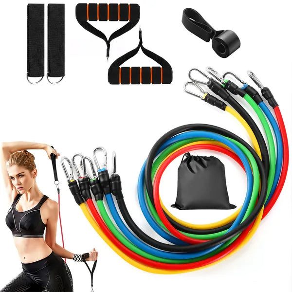 Hendrano 11-Piece Resistance Band Set with Door Anchor