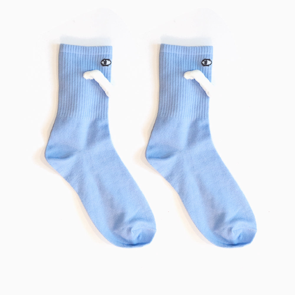 Couple socks with magnetic hands holding