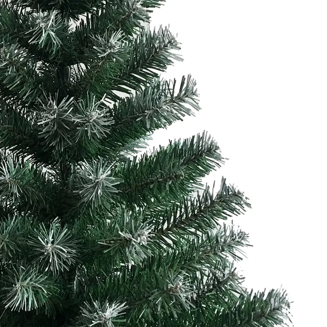 Light green Christmas tree with white tips