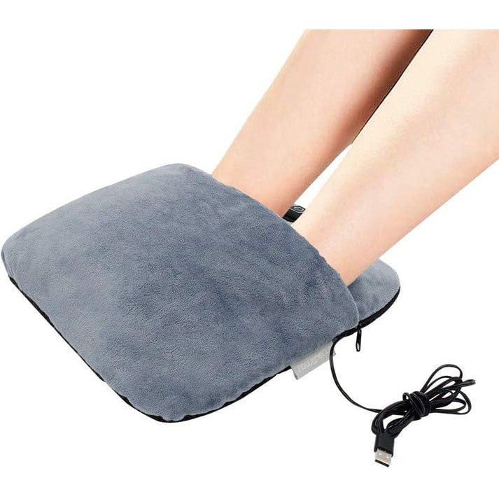 Hendrano™ Plush Heated Foot Warmer Pouch with Vibration Massage