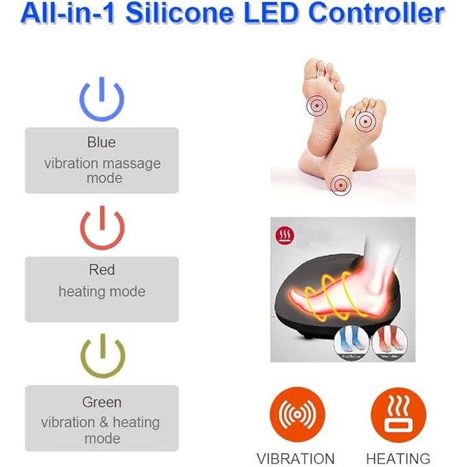 Hendrano™ Plush Heated Foot Warmer Pouch with Vibration Massage