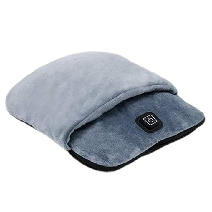 Hendrano™ Plush Heated Foot Warmer Pouch with Vibration Massage