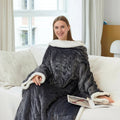 Hendrano™ Heated Wearable Blanket with Sleeves and Foot Pocket