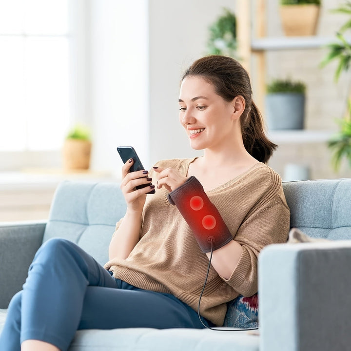Heated Wrist Brace with Adjustable Strap &amp; Controller
