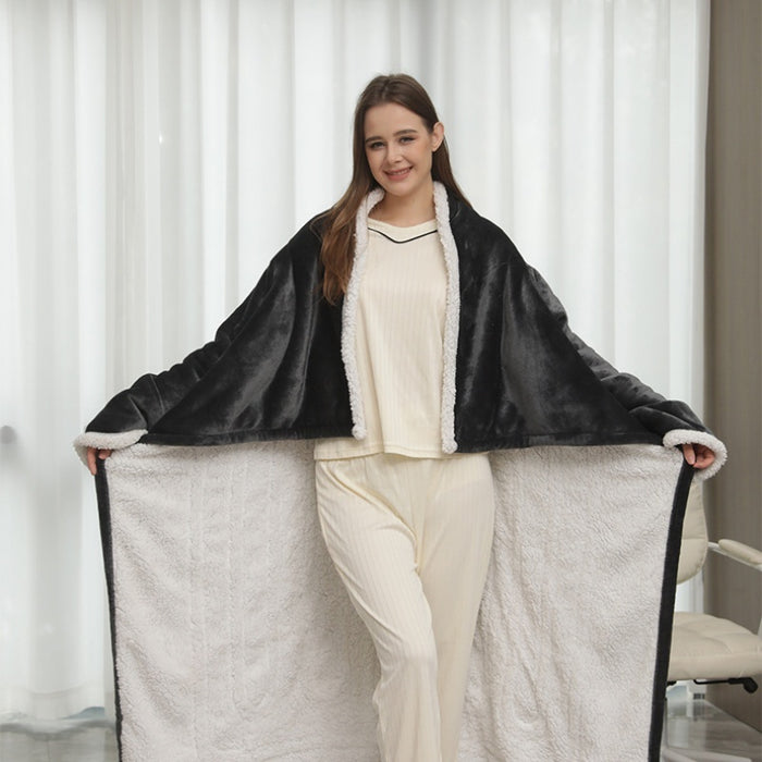 Hendrano Wearable Heated Blanket with Sleeves and Foot Pocket