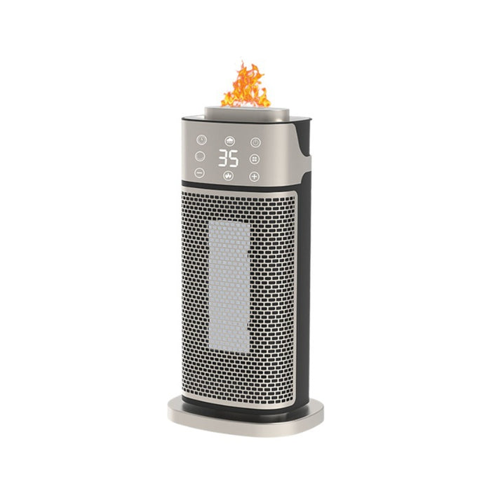 Hendrano Tower Fan Heater 2000W with Flame-Effect Humidifier