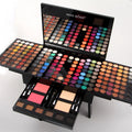 Piano-shaped makeup palette box with eyeshadows