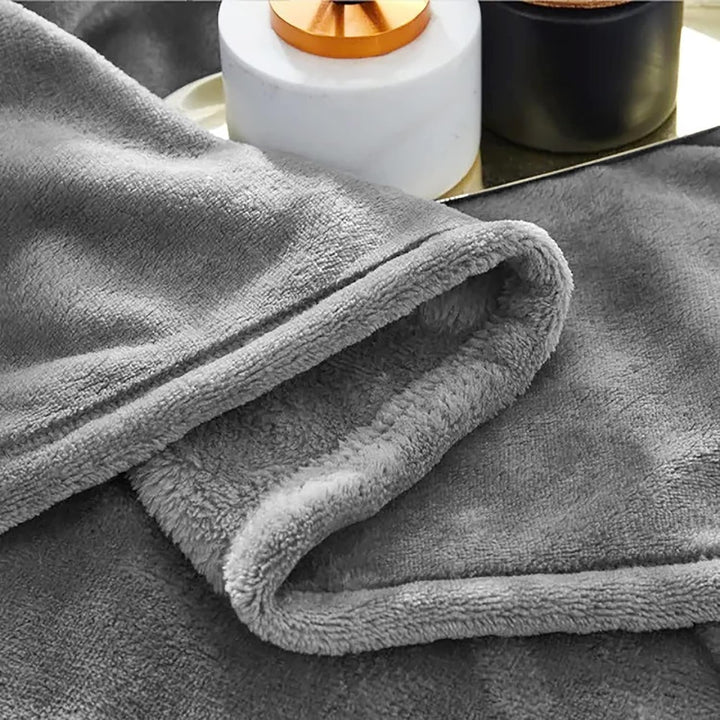Faux Fur Fleece Throw Blanket with a Mink-Soft Feel