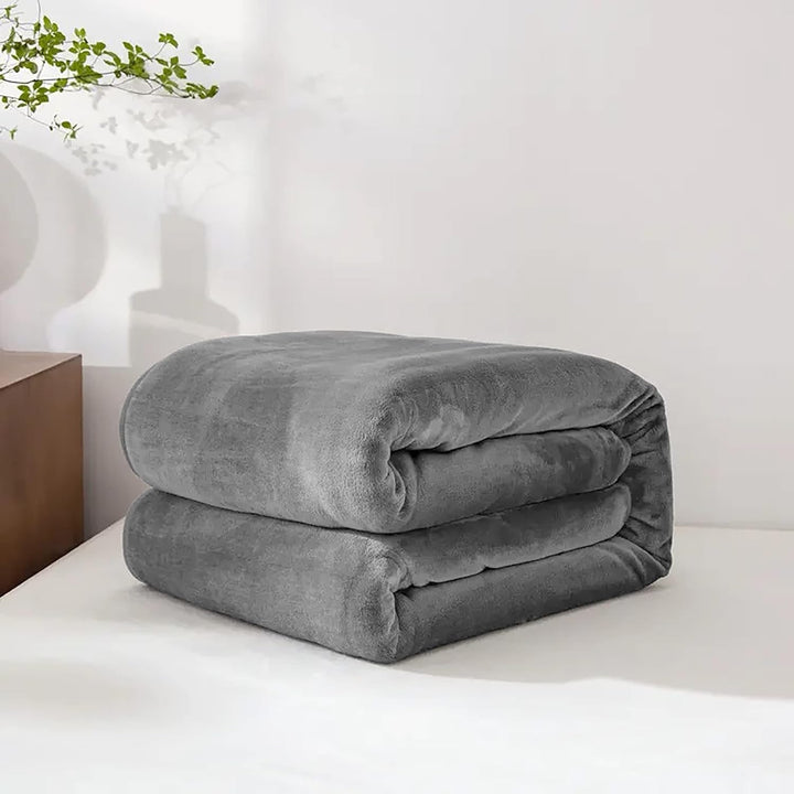 Faux Fur Fleece Throw Blanket with a Mink-Soft Feel