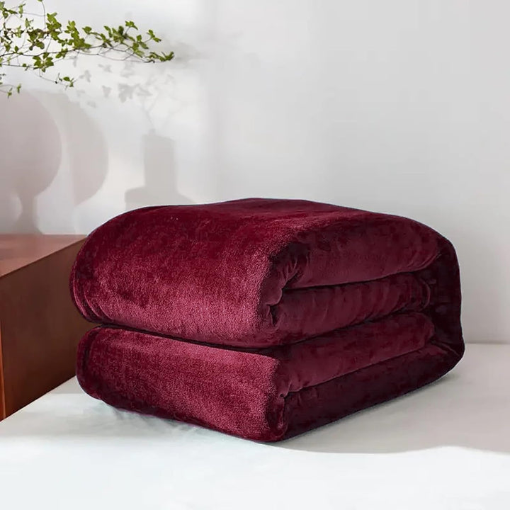 Faux Fur Fleece Throw Blanket with a Mink-Soft Feel