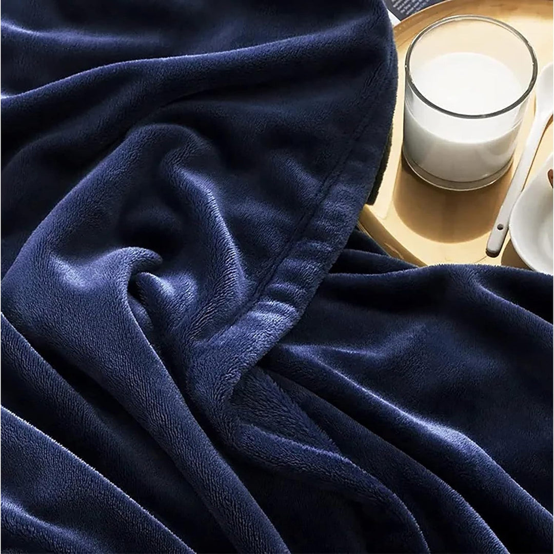 Faux Fur Fleece Throw Blanket with a Mink-Soft Feel
