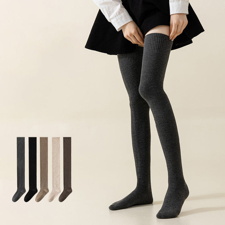 Thick Cotton High Socks for Warm Feet, Hiking and Home