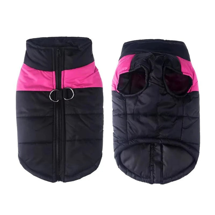 Waterproof Winter Dog Jacket with D-Ring for Small to Large Dogs