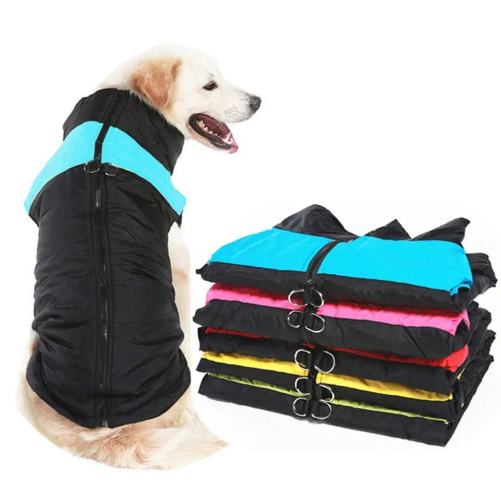 Waterproof Winter Dog Jacket with D-Ring for Small to Large Dogs