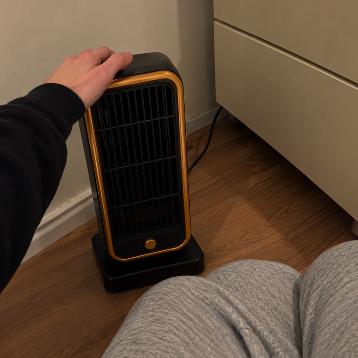 Warm feet under the desk