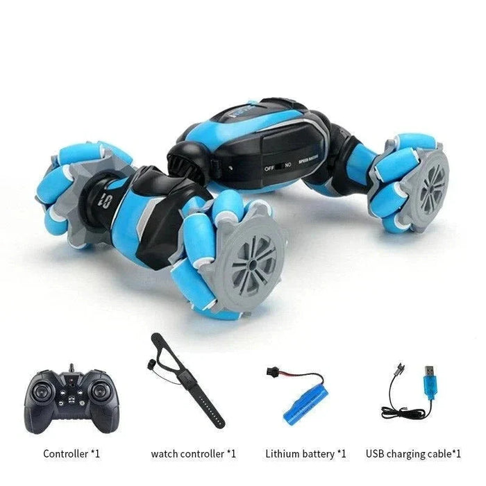 Hendrano™ Transforming RC Stunt Car with Mecanum Wheels and Double-Sided Drive