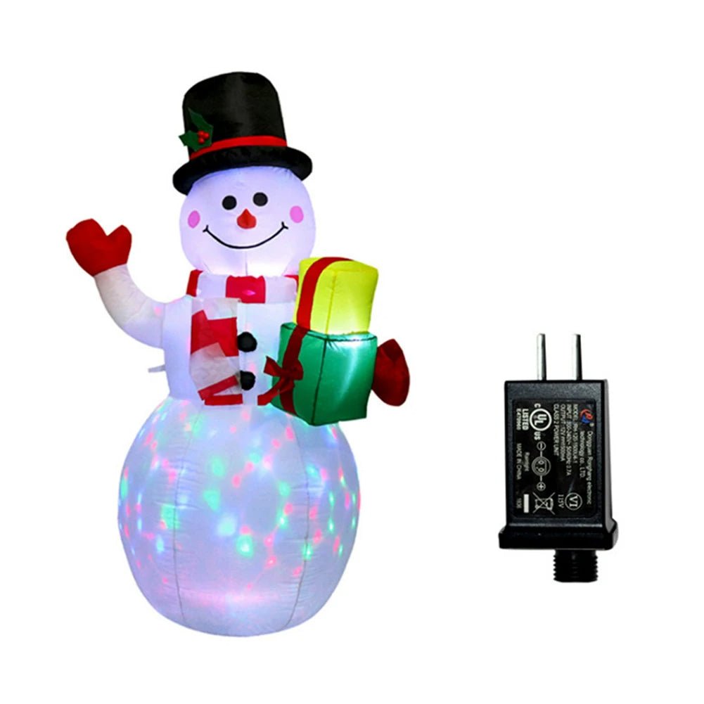 Glowing LED Inflatable Christmas Tree &amp; Elf – Festive Outdoor Ornament for Magical Parties &amp; New Year Cheer