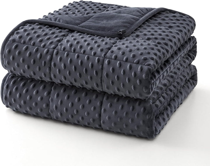 Weighted Blanket with Dot Texture and Cooling Microfiber