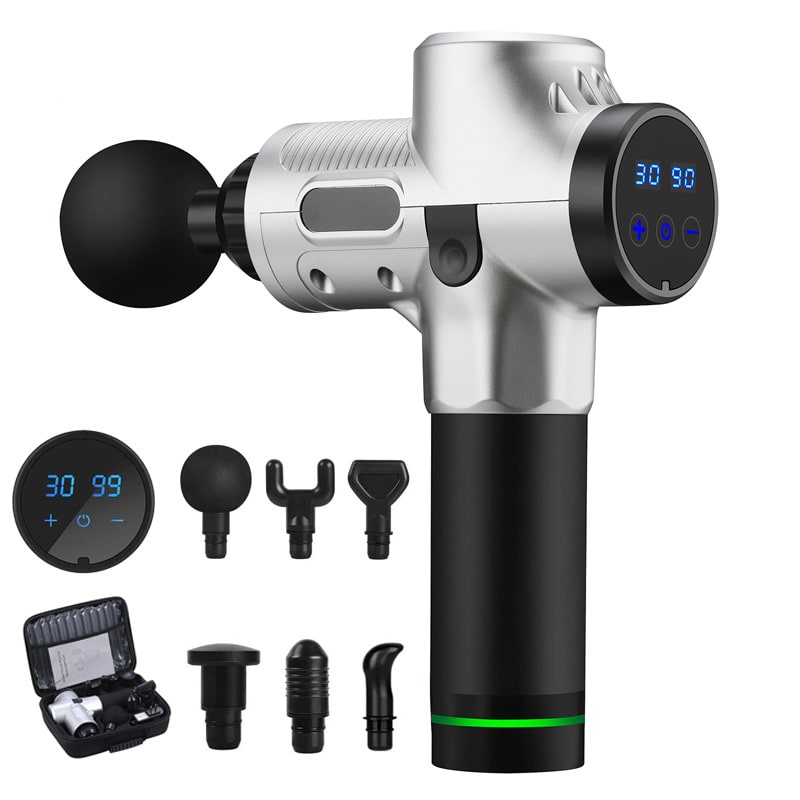 Hendrano™ Handheld Massage Gun with Six Heads and Touch Screen Control