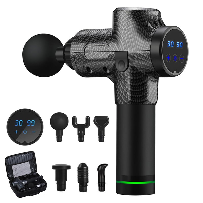 Hendrano™ Handheld Massage Gun with Six Heads and Touch Screen Control
