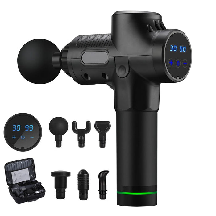 Hendrano™ Handheld Massage Gun with Six Heads and Touch Screen Control