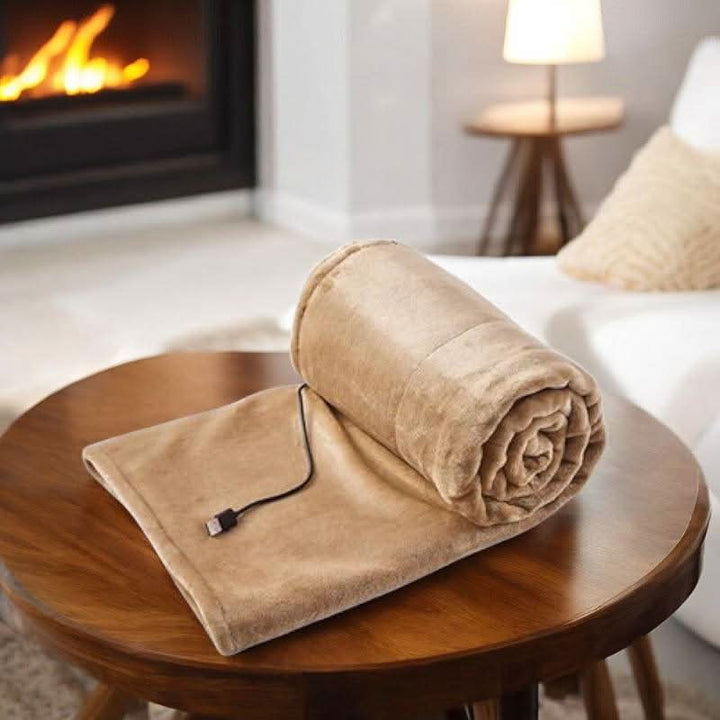 Hendrano™ Wearable USB Heated Flannel Blanket with 3 Settings