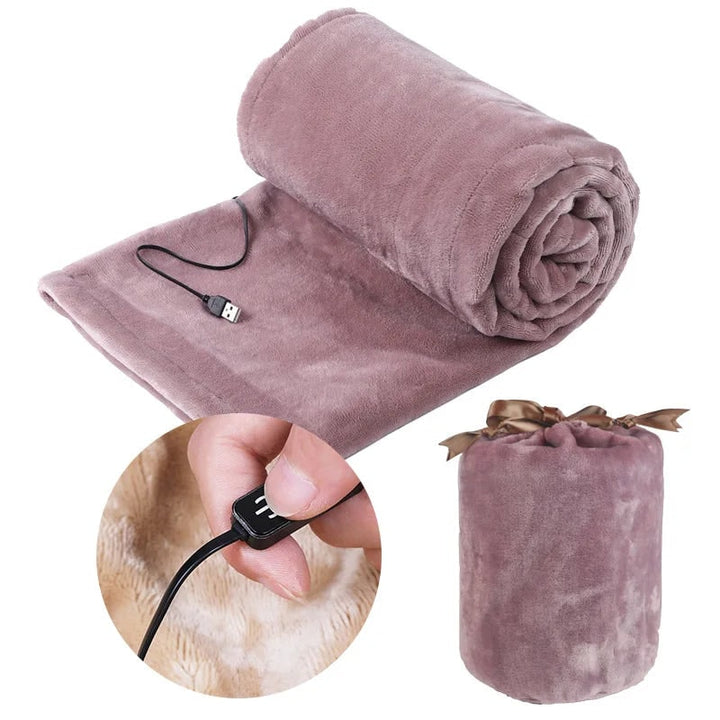 Hendrano™ Plush Fleece USB Heated Blanket with Button Control