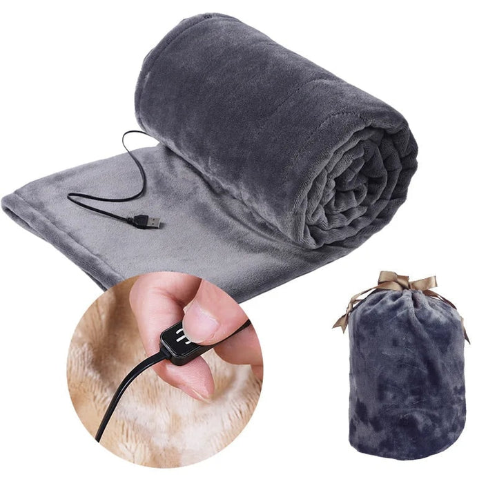 Hendrano™ Plush Fleece USB Heated Blanket with Button Control