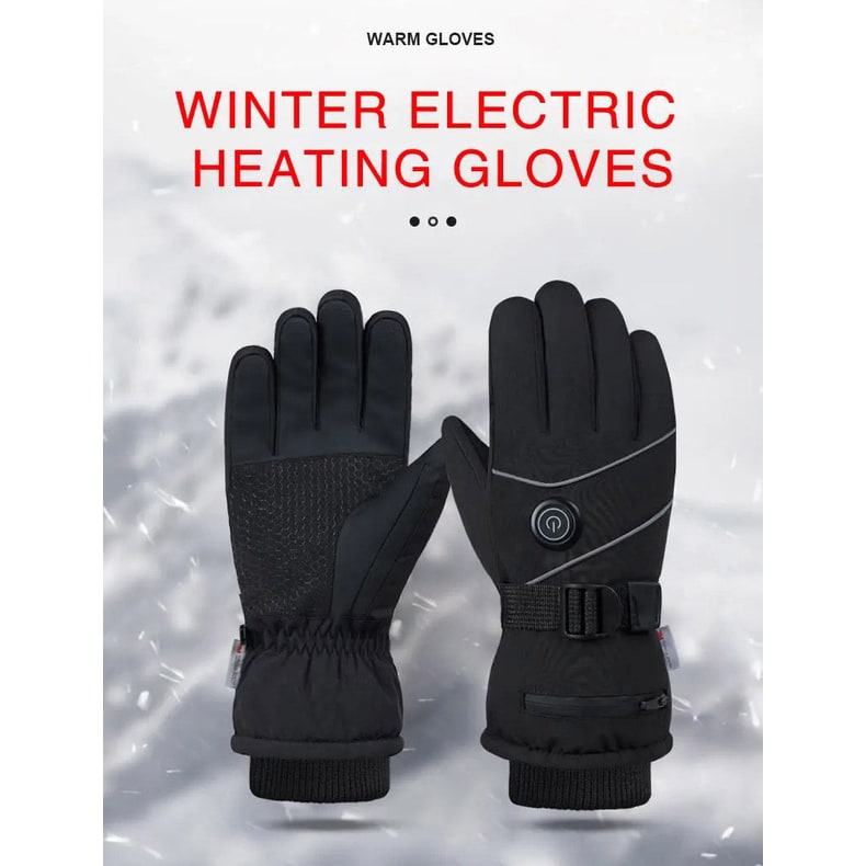 USB Rechargeable Heated Mittens with 3 Heat Levels