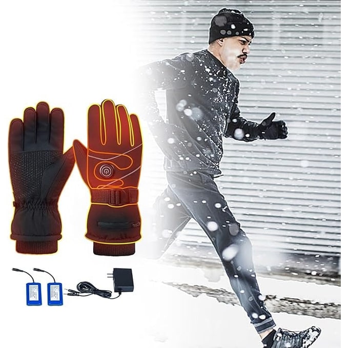 USB Rechargeable Heated Mittens with 3 Heat Levels
