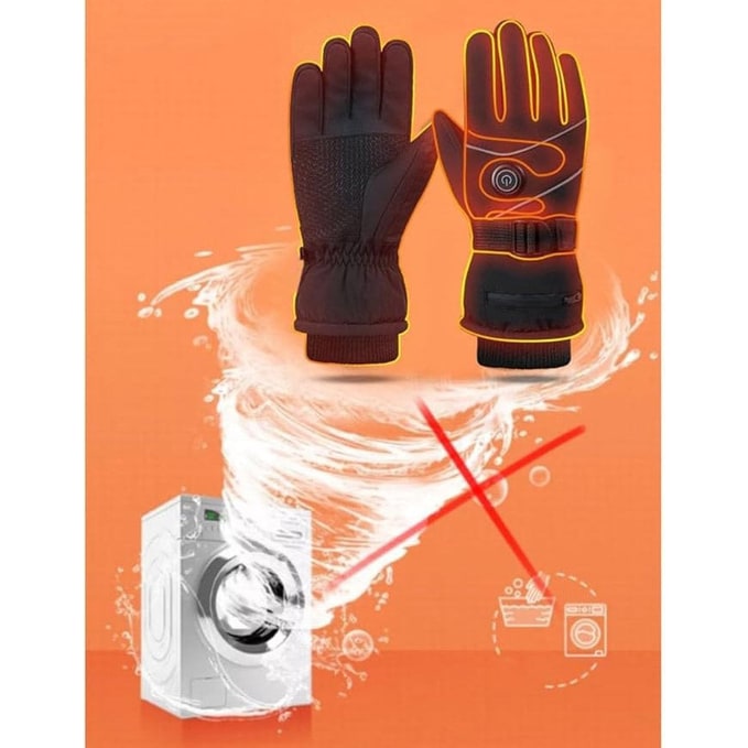 USB Rechargeable Heated Mittens with 3 Heat Levels