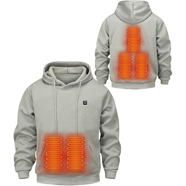 Hendrano™ Zip-Up Heated Hoodie with Drawstring Hood &amp; 3 Heat Levels
