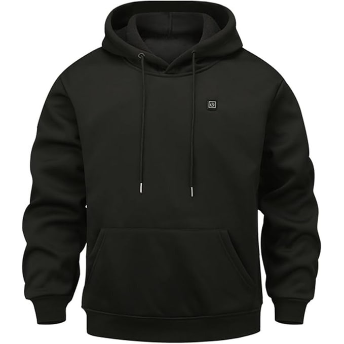 Hendrano™ Zip-Up Heated Hoodie with Drawstring Hood &amp; 3 Heat Levels