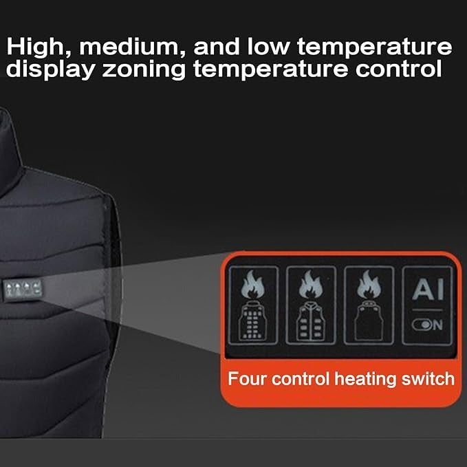 Hendrano™ Quilted USB Heated Vest with Multiple Heating Zones
