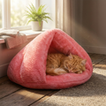 Hendrano™ Self-Warming Cat Bed with Soft Faux Fur and Non-Slip Base