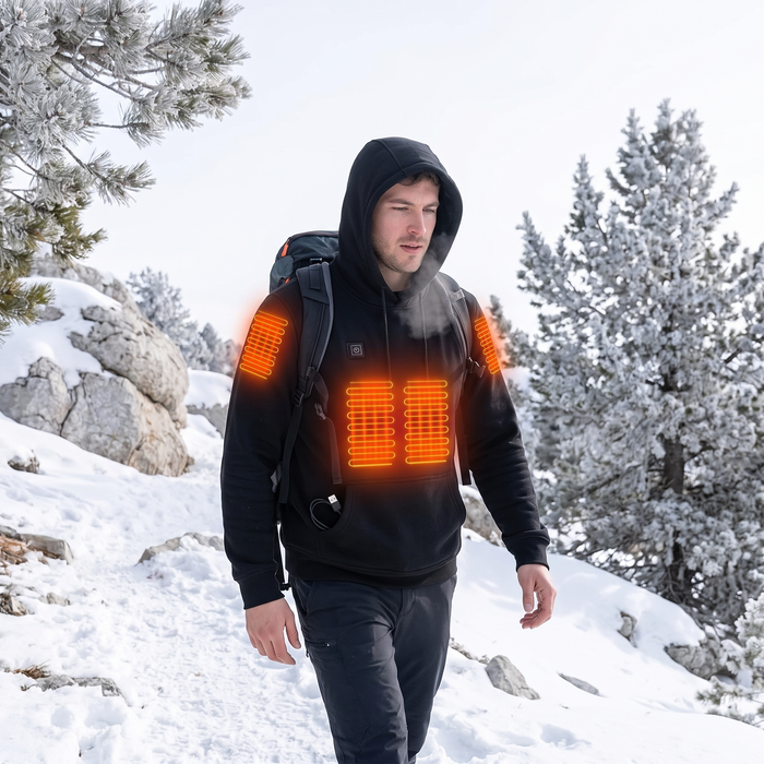 Hendrano™ Men's Heated Hoodie with 3 Heat Levels, USB Powered