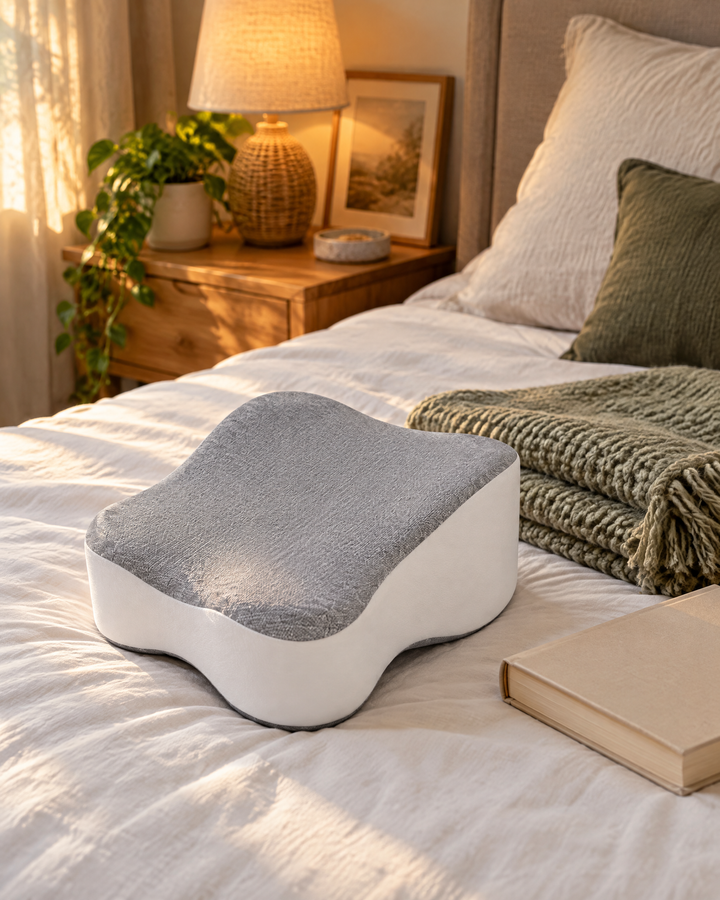 Contoured Memory Foam Knee Pillow for Side Sleepers