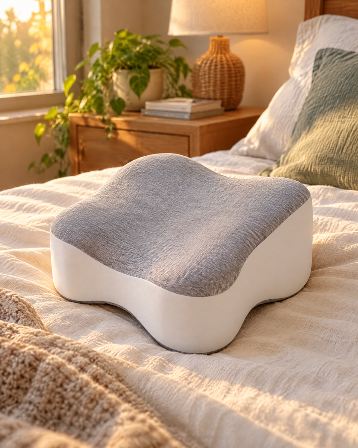 Contoured Memory Foam Knee Pillow for Side Sleepers