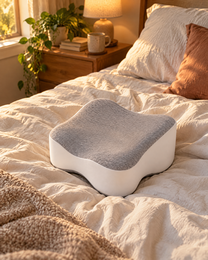 Contoured Memory Foam Knee Pillow for Side Sleepers