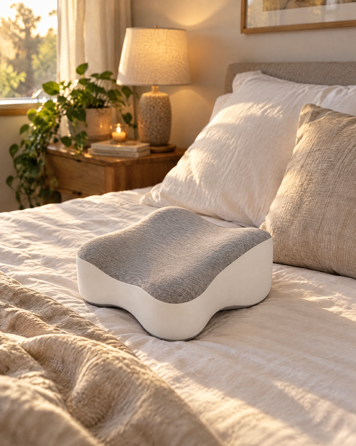 Contoured Memory Foam Knee Pillow for Side Sleepers