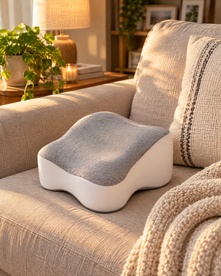 Contoured Memory Foam Knee Pillow for Side Sleepers