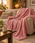 Hendrano™ Fluffy Flannel Fleece Throw, Lightweight but Seriously Warm