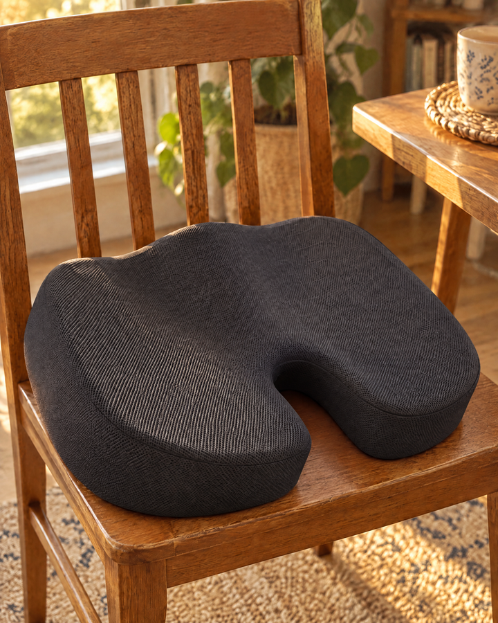 U-Shaped Memory Foam Seat Cushion for Office and Car