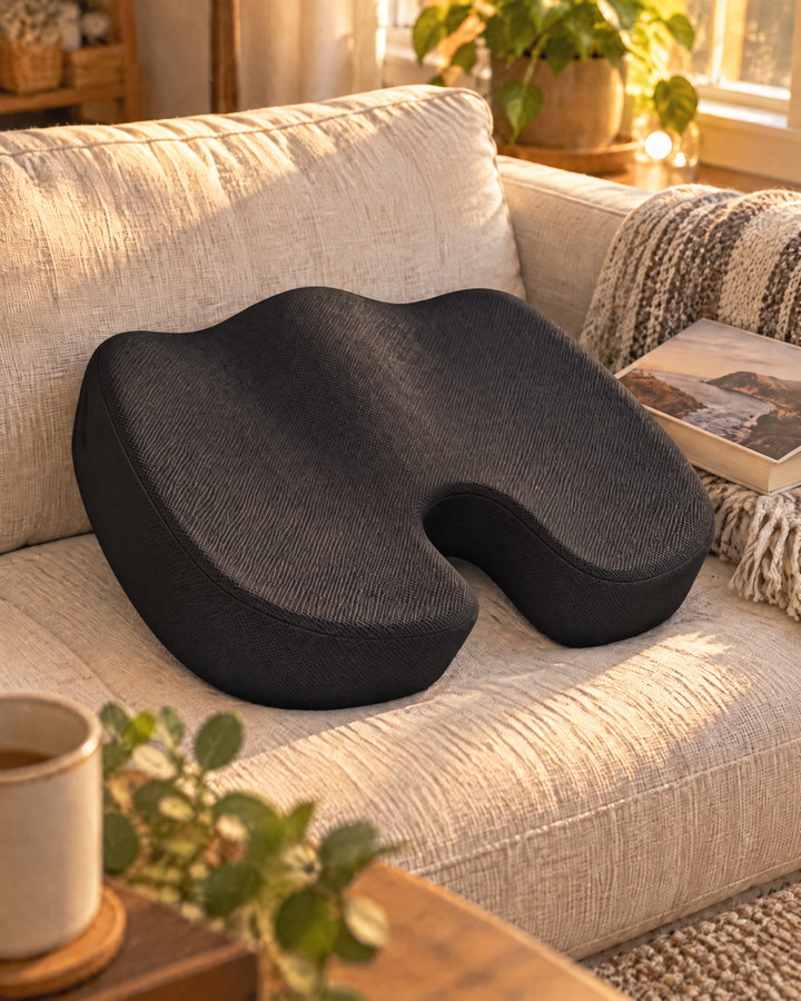 U-Shaped Memory Foam Seat Cushion for Office and Car